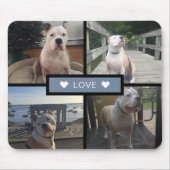 Voeg Je Eigen Hond Foto Collage Toe Muismat (Voorkant)