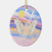 Voeg je eigen huisdier toe - Rainbow Bridge Keramisch Ornament (Rechts)