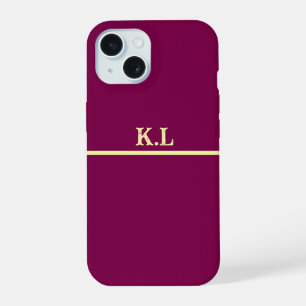 VOEG JE EIGEN INITIALEN TOE iPhone 15 CASE