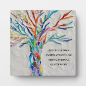 Voeg je eigen Inspirerend Motivatie offerte toe Fotoplaat (Voorkant)