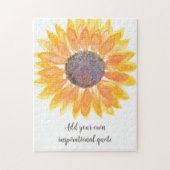 Voeg je eigen Inspirerend offerte zonnebloem toe Legpuzzel (Verticaal)