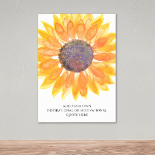 Voeg Je Eigen Inspirerende Citaten Zonneschijf Toe Poster