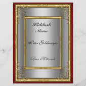 Voeg je eigen Kiddush-menu toe voor Bar Bat Mitzva Menu (Achterkant)