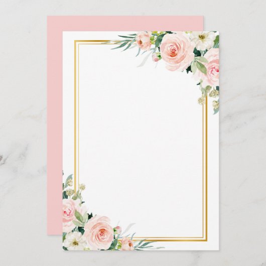 voeg je eigen lijst toe met een blote bruiloft kaart (Voorkant / Achterkant)