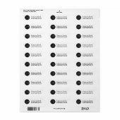 Voeg je eigen logo aangepaste adres voor het retou etiket (Full Sheet)