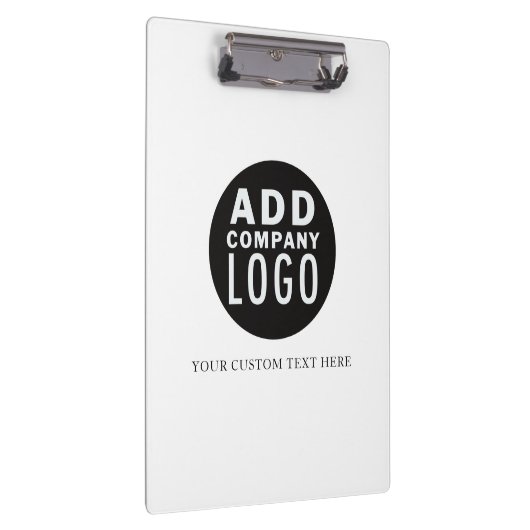 Voeg je eigen Logo aangepaste tekst toe | Zakelijk Klembord (Rechts)