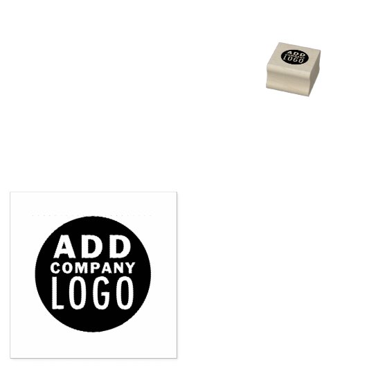 Voeg je eigen logo-bedrijf toe | Aangepast Rubberstempel (Gestempeld)
