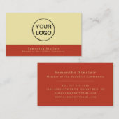 Voeg je eigen Logo, boeddhisme, boeddhist toe Visitekaartje (Voorkant / Achterkant)