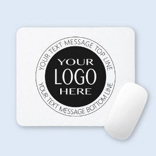 Voeg je eigen logo & cirkeltekst toe muismat