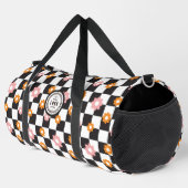 Voeg je eigen Logo Daisy Flower Checkerboard toe Plunjezak (Rechterhoek)