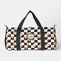 Voeg je eigen Logo Daisy Flower Checkerboard toe