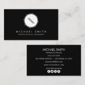 Voeg je eigen logo Drums Drummer Visitekaartje toe (Voorkant / Achterkant)