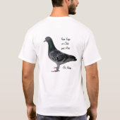 Voeg je eigen Logo duivenshirt toe T-shirt (Achterkant)