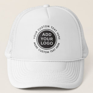 Voeg je eigen logo en tekst toe trucker pet