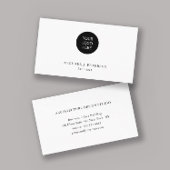 Voeg je eigen logo gewoon professioneel toe visitekaartje