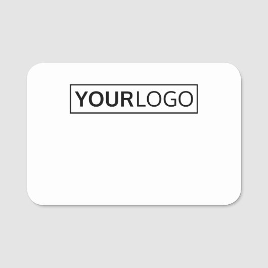 Voeg je eigen logo large dry erase toe naamplaatje (Voorkant)