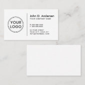 Voeg je eigen logo moderne professional toe visitekaartje (Voorkant / Achterkant)