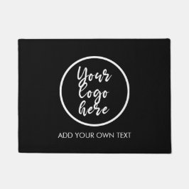 Voeg je eigen Logo Simple Black Modern toe Deurmat