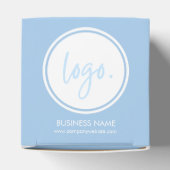 VOEG JE EIGEN LOGO SIMPLE BLUE BUSINESS BEDRIJF TO BEDANKDOOSJES (Bovenkant)