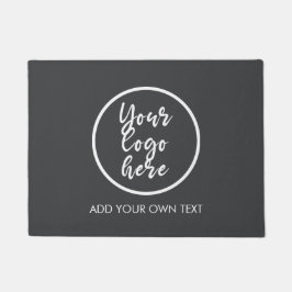 Voeg je eigen Logo Simple Grey toe Deurmat