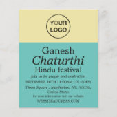 Voeg je eigen Logo toe, Hindu Event Adverteren Flyer (Voorkant)