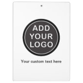 Voeg je eigen logo toe klembord (Achterkant)