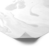 Voeg je eigen maatwitmarmer toe, lichtgrijs poster (Hoek)
