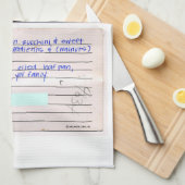 Voeg je eigen mam oma's favoriete recept toe theedoek (Quarter Fold)