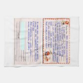 Voeg je eigen mam oma's favoriete recept toe theedoek (Horizontaal)