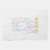 Voeg je eigen mama of oma's favoriete recept toe theedoek (Horizontaal)