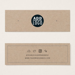 Voeg je eigen merk Logo-kaart toe waarmee je een b Mini Visitekaartjes