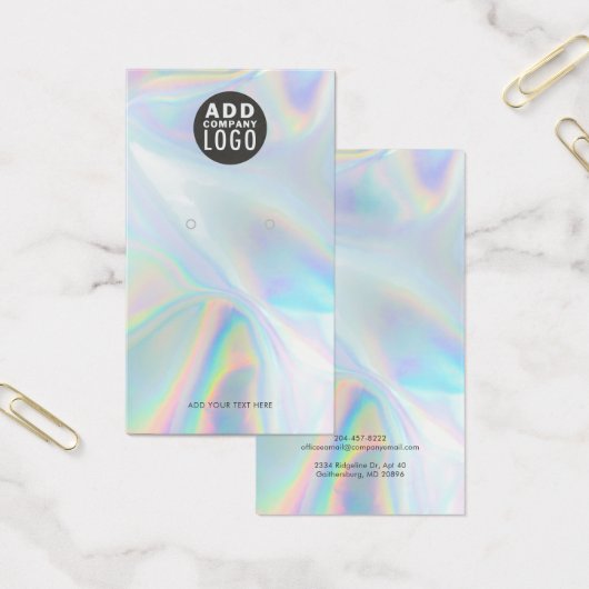 Voeg je eigen merkkaart met eigen Logo toe Visitekaartje (Kantoor)