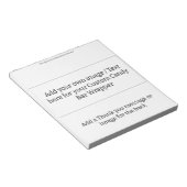 Voeg je eigen model toe - Blanco Snoep Bar Wrapper Notitieblok (Schuin)