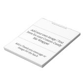 Voeg je eigen model toe - Blanco Snoep Bar Wrapper Notitieblok (Linkerzijde)