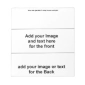 Voeg je eigen model toe - Blanco Snoep Bar Wrapper Notitieblok (Voorkant)