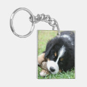 Voeg je eigen mooie volledige foto-hoepnaam toe sleutelhanger (Voorkant Links)