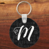 voeg je eigen naam en initiaal toe aan creëer een sleutelhanger (Voorkant)