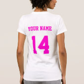 Voeg je eigen naam en nummer toe T-shirt Lacrosse  (Achterkant)