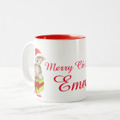 Voeg je eigen naam kerstkoala mok toe (Voorkant links)