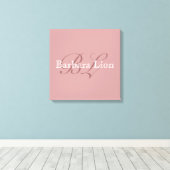 voeg je eigen naam toe canvas afdruk (Insitu (Houten vloer))