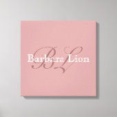 voeg je eigen naam toe canvas afdruk (Voorkant)