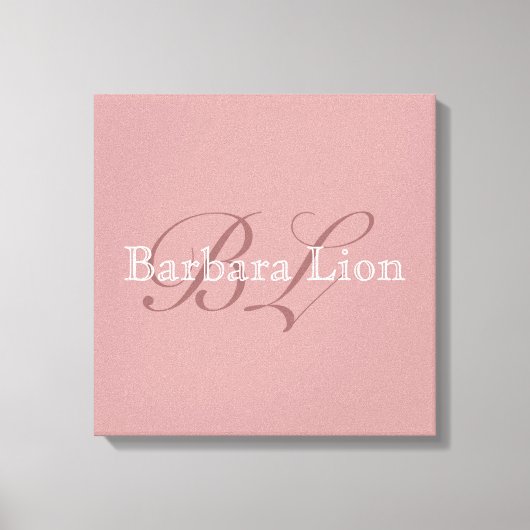 voeg je eigen naam toe canvas afdruk (Voorkant)