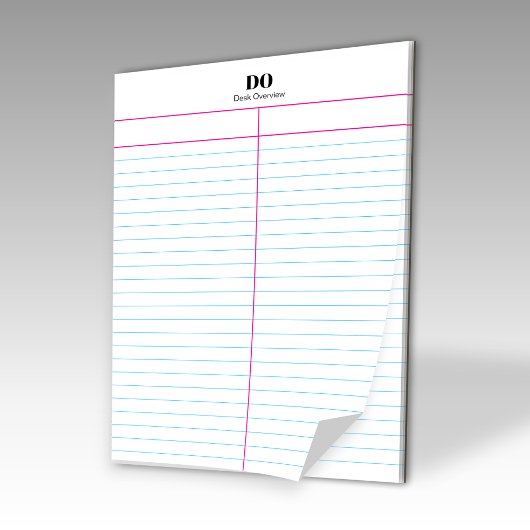 Voeg je eigen naam twee kolom Notitieblok