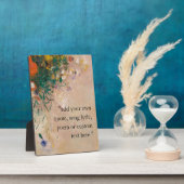 Voeg je eigen offerte  Bloemen Plaque Fotoplaat (Zijkant)