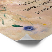 Voeg je eigen offerte Bloemen Poster (Hoek)