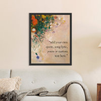 Voeg je eigen offerte Bloemen Poster