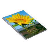 Voeg je eigen offerte Sunflower Spiral Photo Notit Notitieboek (Rechterzijde)