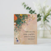 Voeg je eigen offerte toe  Bloemen Briefkaart (Staand voorkant)