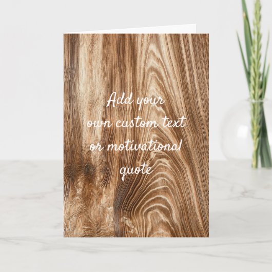 Voeg je eigen offerte toe - Houtkorrel Kaart (Voorkant)