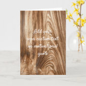 Voeg je eigen offerte toe - Houtkorrel Kaart (Gele Bloem)